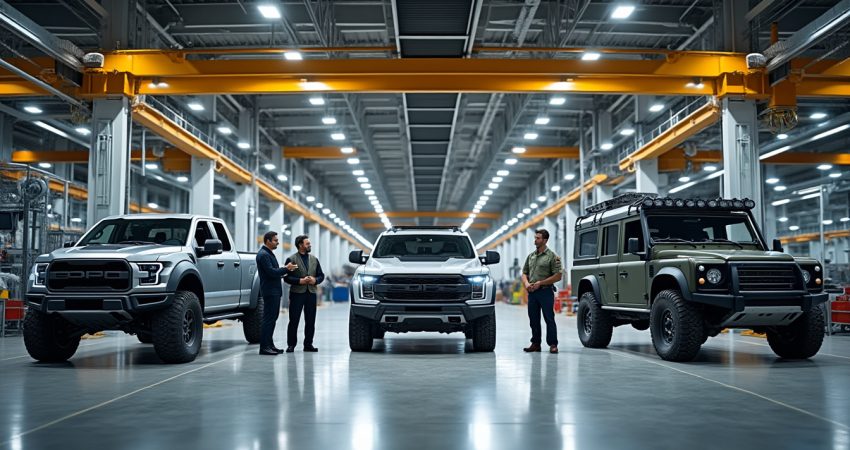 ford, gm et jaguar land rover cherchent à décrocher des contrats militaires pour diversifier leurs activités et réduire leur dépendance au secteur automobile.