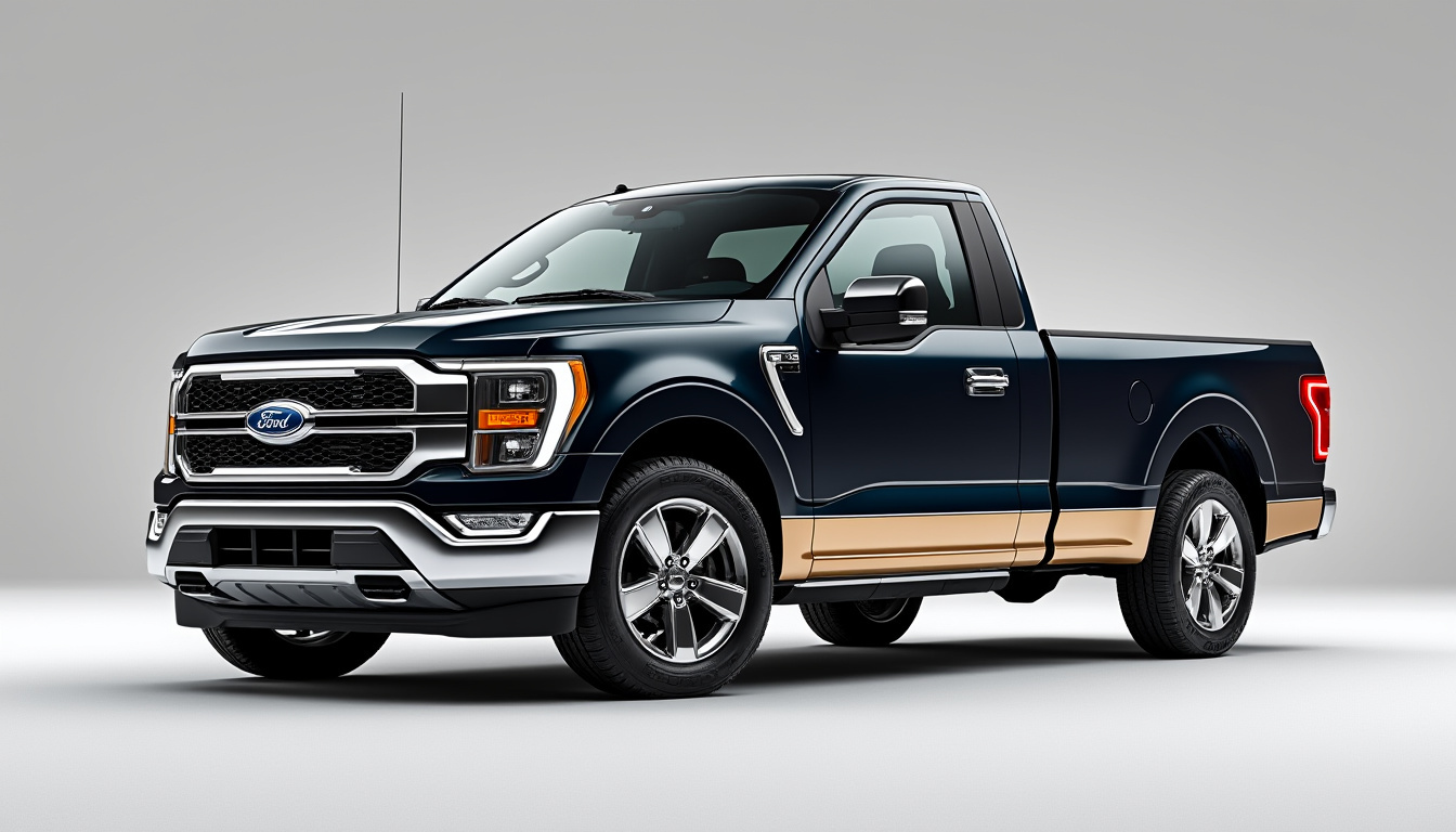 le ford f-150 2027 fait revivre la peinture bicolore et le charme vintage, avec un style nostalgique qui distingue le célèbre pick-up ford.