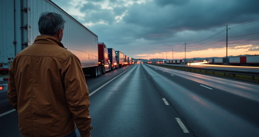 la flambée record des prix du diesel fragilise le transport routier américain : 16 entreprises font faillite, tandis que la crise du fret s’aggrave.